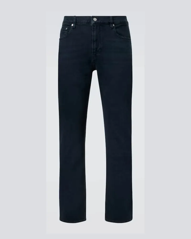 Frame Denim Straight Jeans Modern Blau
