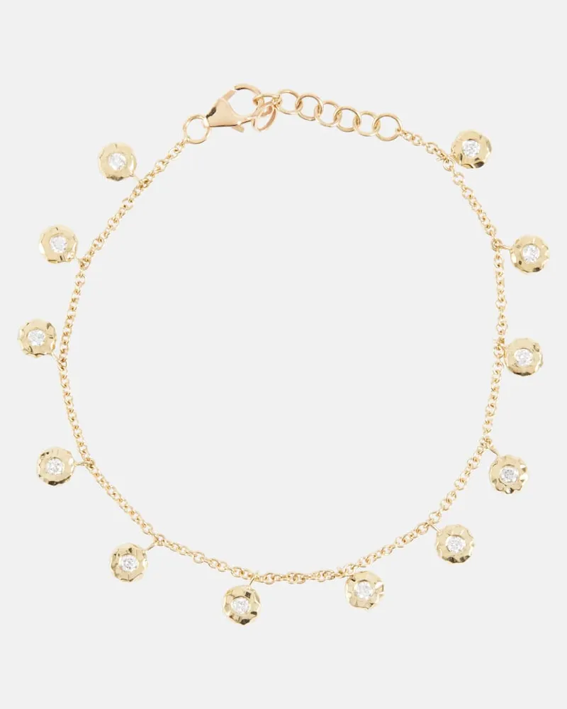 Octavia Elizabeth Armband Nesting Gem aus 18kt Gelbgold mit Diamanten Gold