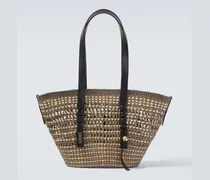 Paula's Ibiza Tote Bag Braid Medium mit Leder