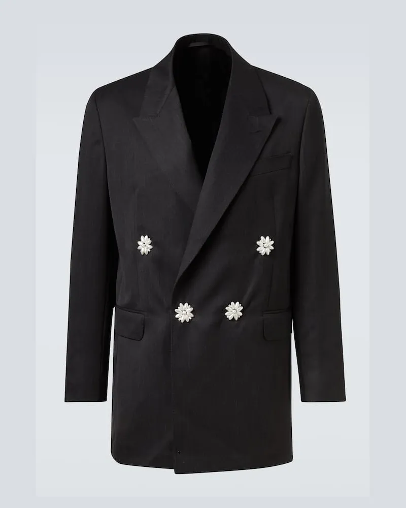 Simone Rocha Verzierter Blazer Schwarz