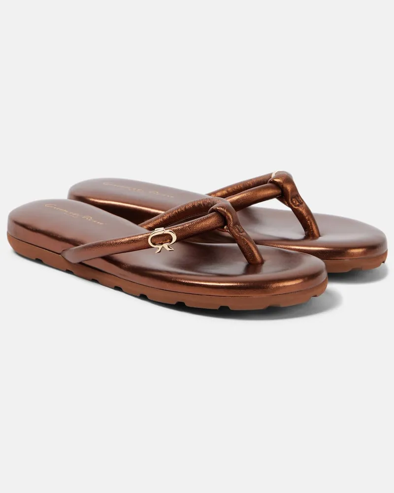 Gianvito Rossi Sandalen Fiji aus Leder Braun
