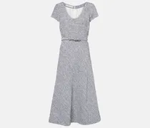 Midikleid aus Tweed mit Pailletten