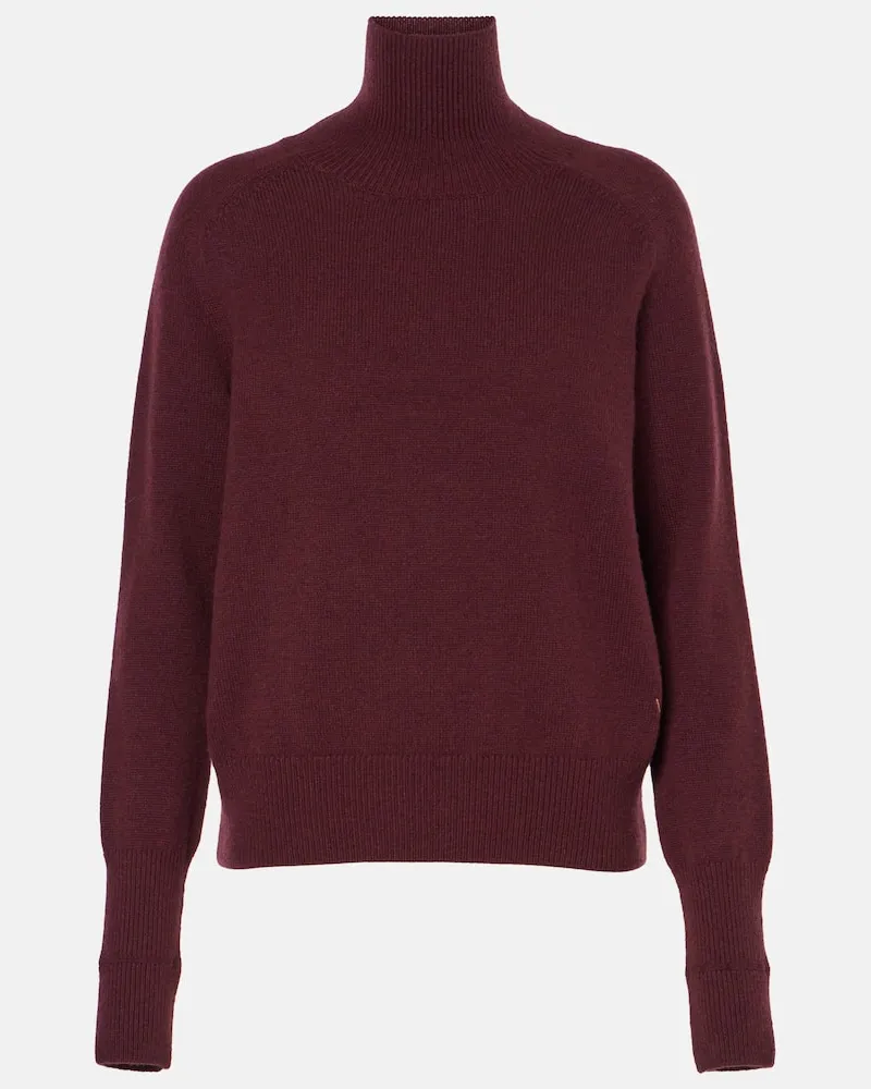 Victoria Beckham Rollkragenpullover aus Wolle Rot