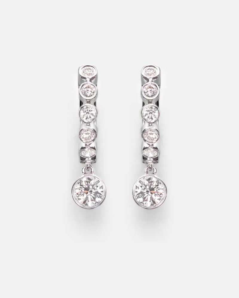 ANITA KO Ohrringe Melrose aus 18kt WeiÃgold mit Diamanten Silber