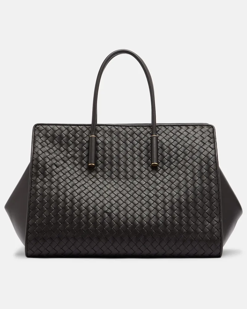 Bottega Veneta Tote Bag Barbara Medium aus Leder Braun