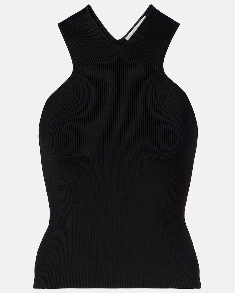 Altuzarra Top Trina aus Rippstrick Schwarz