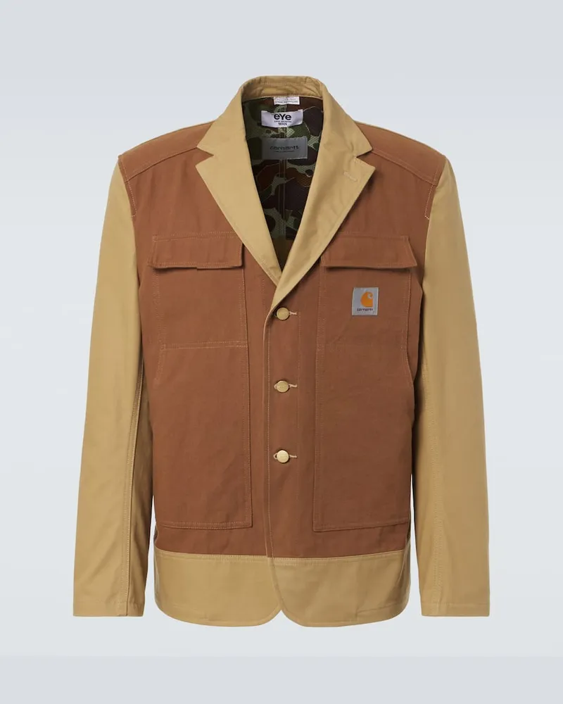 Junya Watanabe X Carhartt Jacke aus Baumwoll-Canvas Nude
