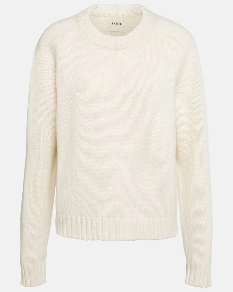 KHAITE Pullover Mae aus Kaschmir Weiß