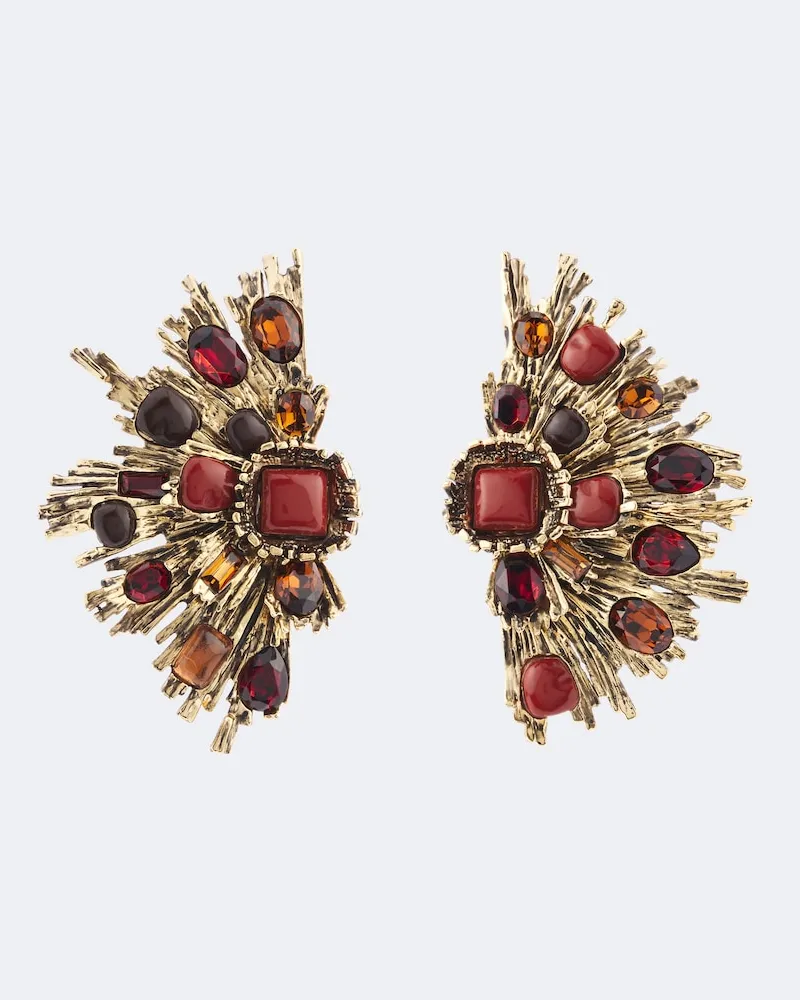 Saint Laurent Clip-Ohrringe Sunrise Gold