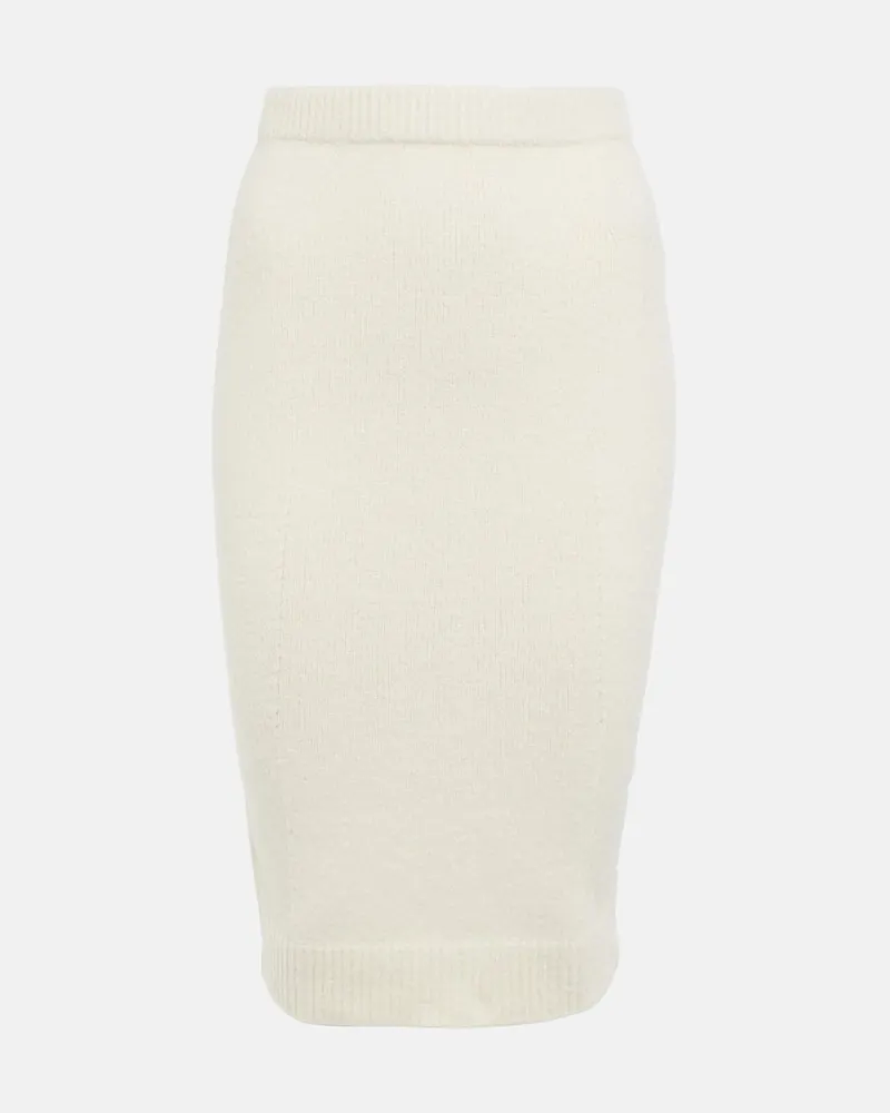 Tom Ford Midirock aus einem Baumwollgemisch Weiß