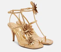 Sandalen Belara aus Metallic-Leder