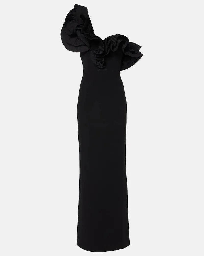 Rebecca Vallance Robe Ella aus Crepe Schwarz