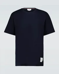 Thom Browne T-Shirt aus Baumwolle Blau