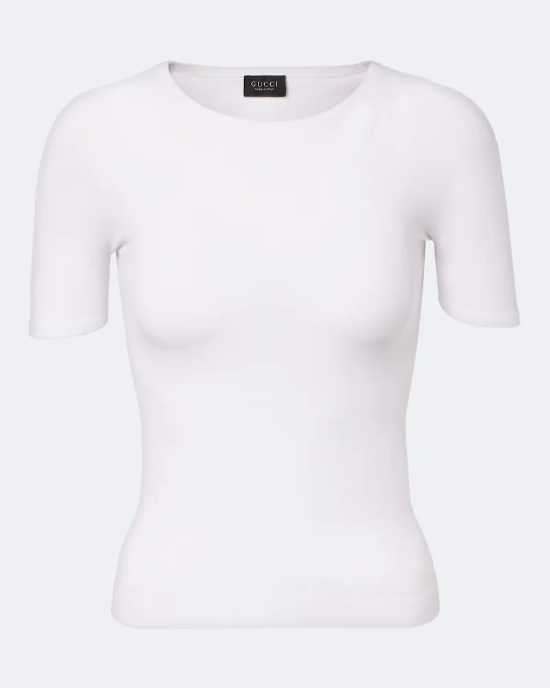 Gucci T-Shirt aus Jersey Weiß