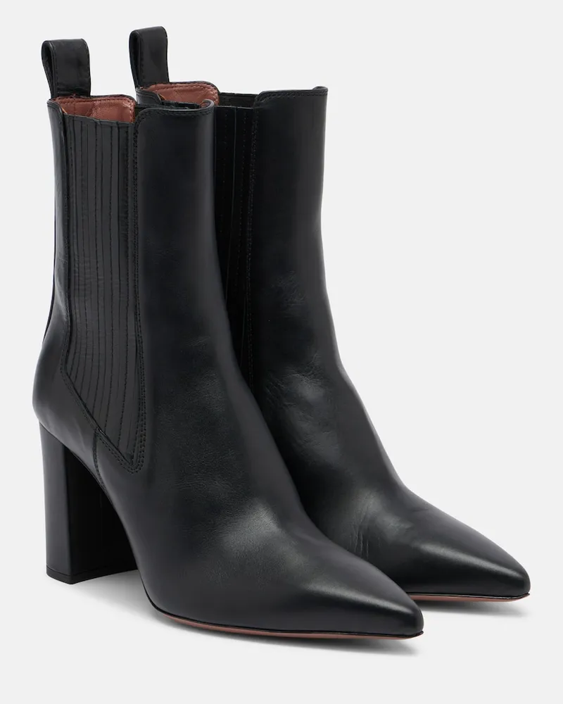 Paris Texas Ankle Boots Anja aus Leder Schwarz