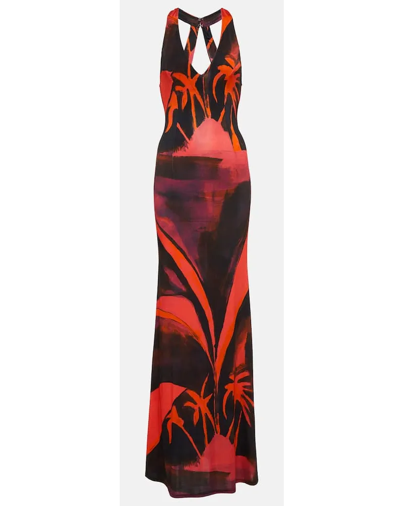 Louisa Ballou Maxikleid High Sea aus Jersey Multicolor