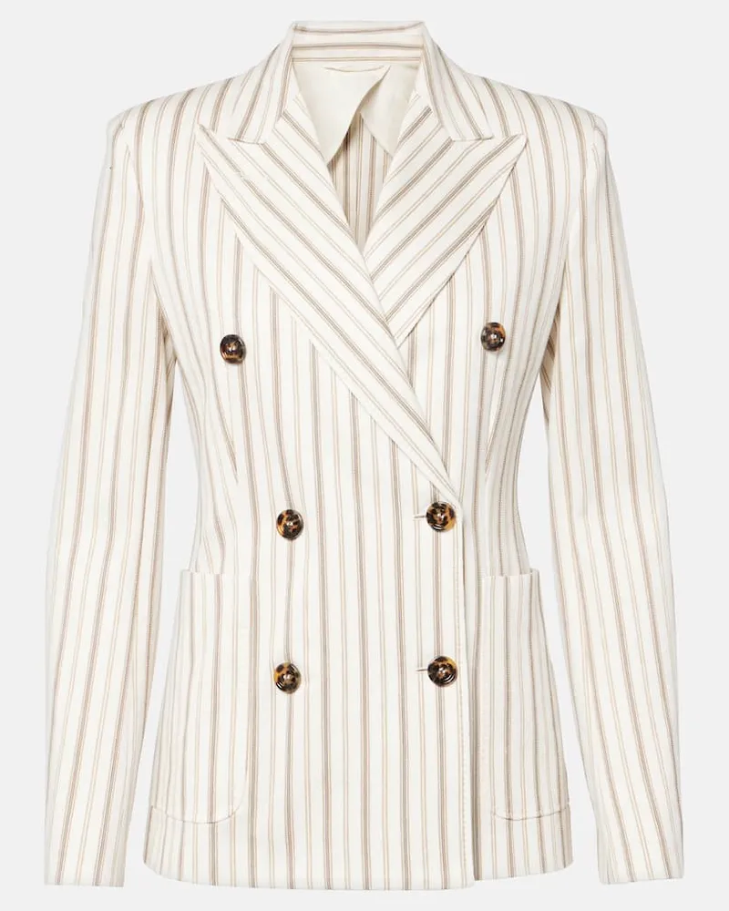 Max Mara Blazer Pensile aus Baumwolle und Leinen Violett