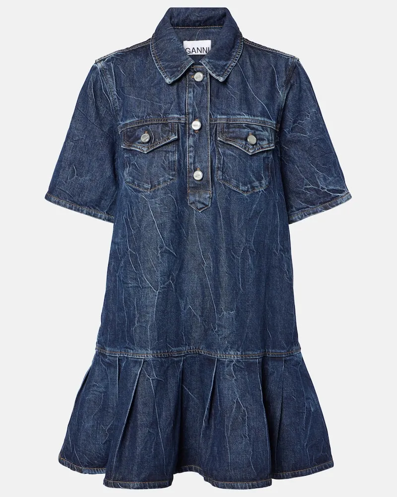 Ganni Jeanskleid Blau