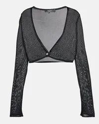 Versace Cropped-Cardigan Medusa Schwarz