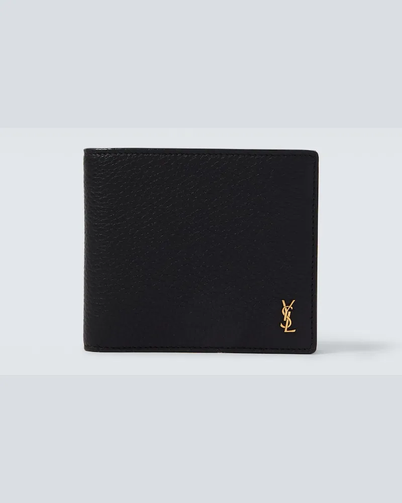 Saint Laurent Portemonnaie Tiny Cassandre East/West Schwarz