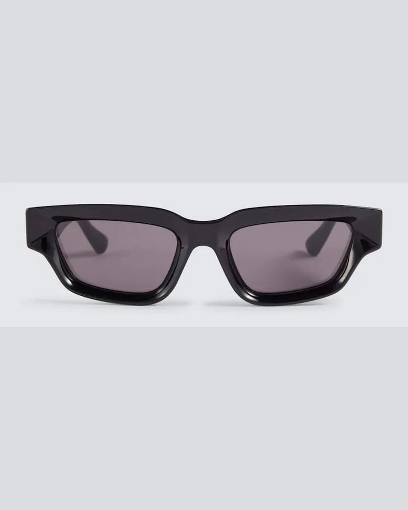 Bottega Veneta Eckige Sonnenbrille Sharp Schwarz