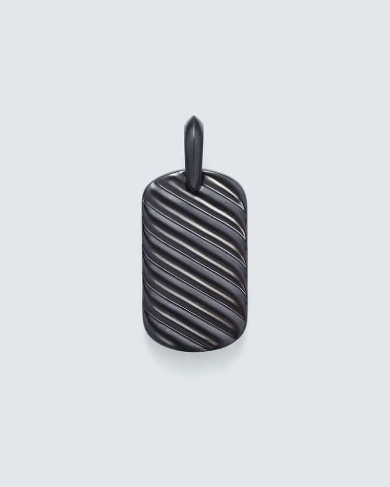David Yurman Anhänger Sculpted Cable aus Titan Schwarz