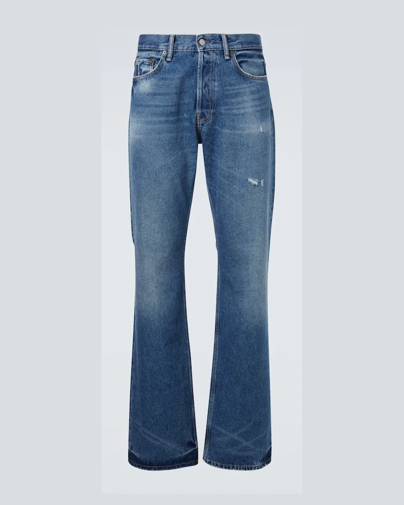 Acne Studios Low-Rise Straight Jeans 2010M Blau