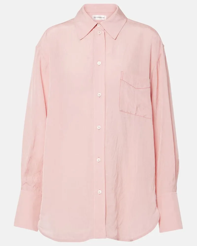 Victoria Beckham Oversize-Hemd Rosa