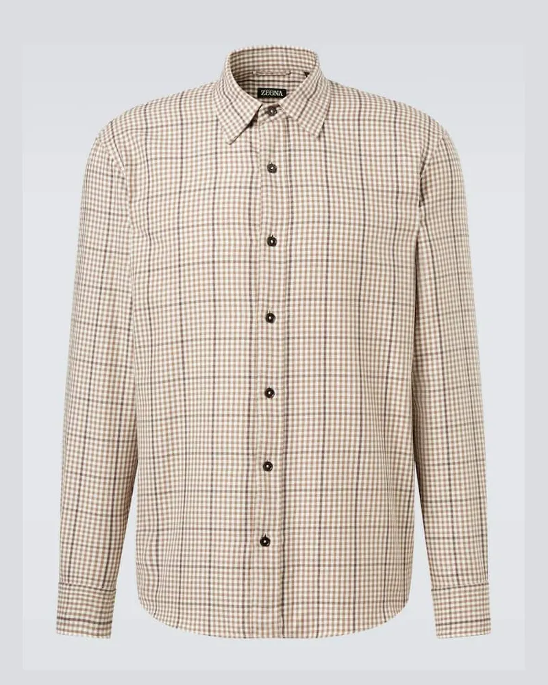 Ermenegildo Zegna Hemd aus Baumwolle Braun