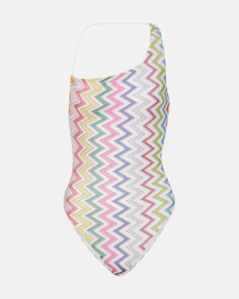 Missoni Badeanzug aus Häkelstrick Multicolor