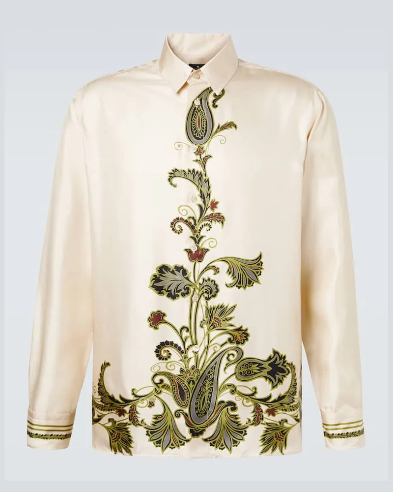 Etro Hemd aus Seide Beige