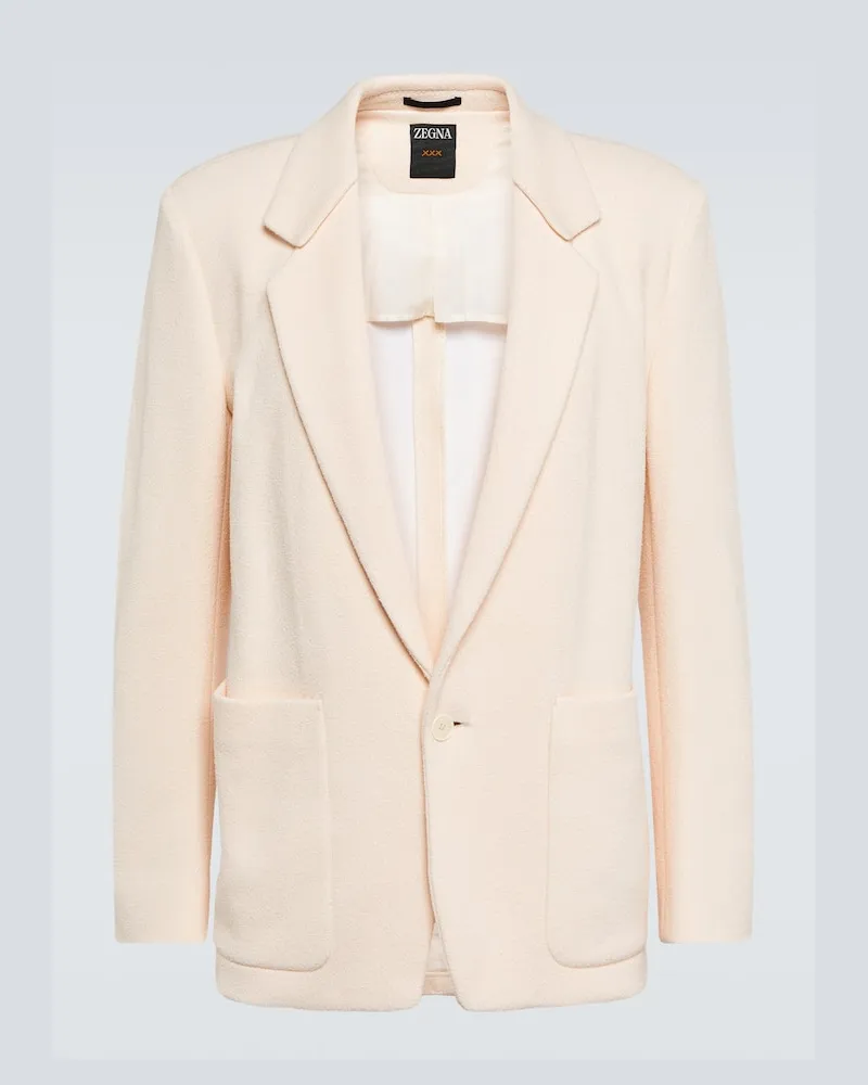 Ermenegildo Zegna Blazer aus Baumwoll-Bouclé Neutral