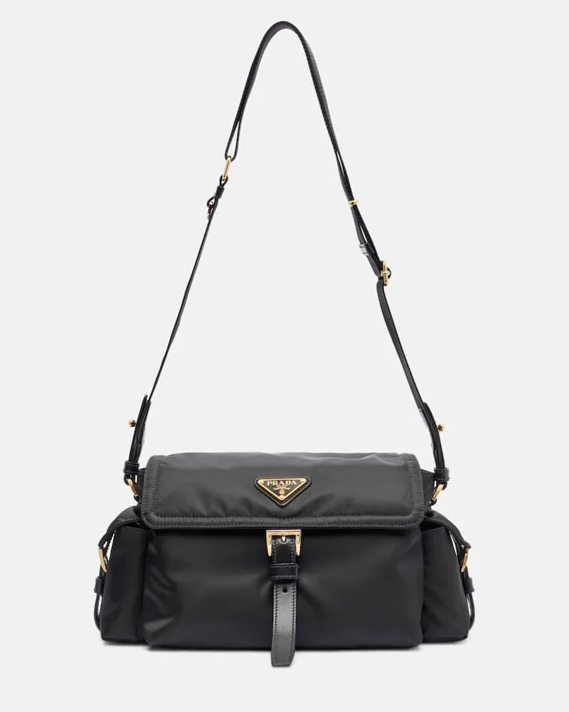 Prada Schultertasche Prada Explore Medium aus Re-Nylon Schwarz