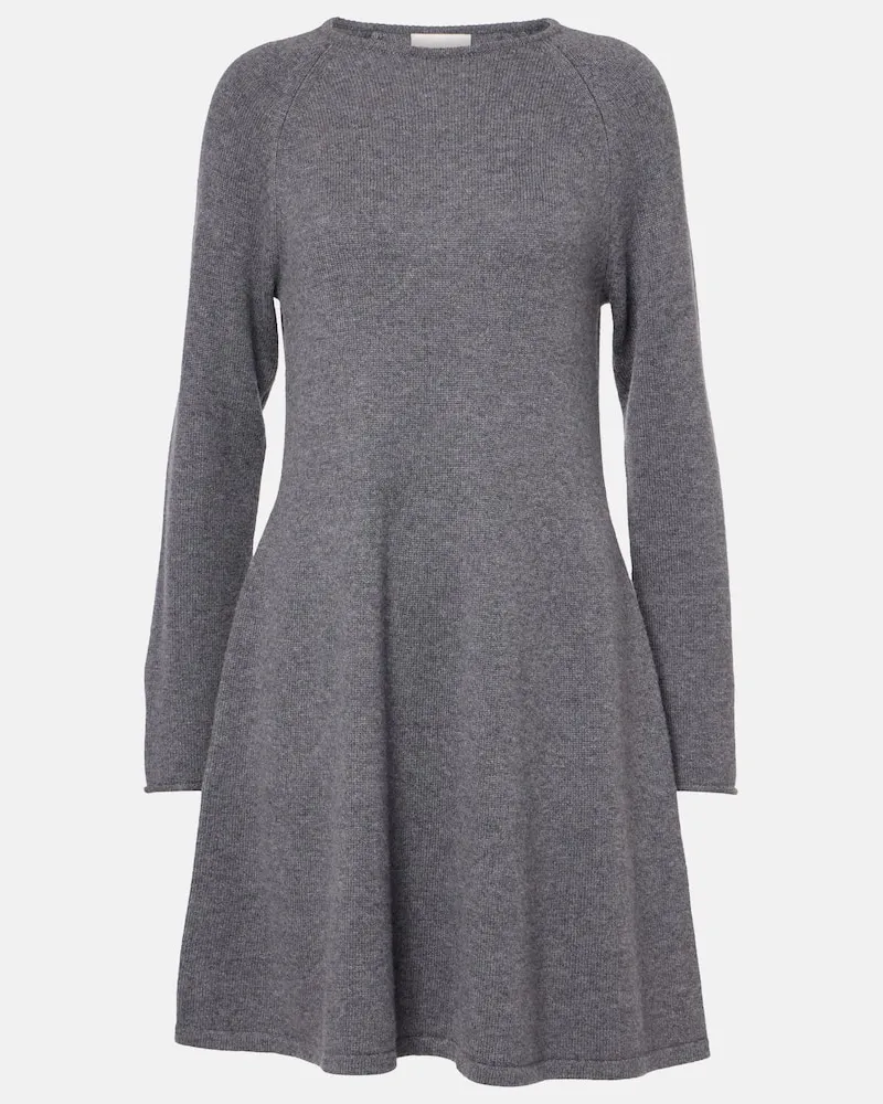 Lisa Yang Midikleid Didih aus Kaschmir Grau