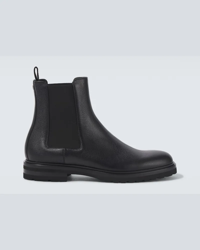 Dolce & Gabbana Chelsea Boots Altavilla aus Leder Schwarz