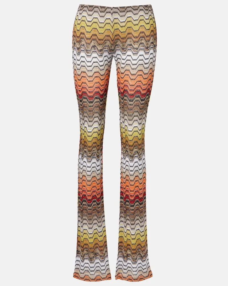 Missoni Schmale Hose aus Häkelstrick Multicolor