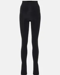 KHAITE High-Rise Leggings Roonie aus Jersey Schwarz