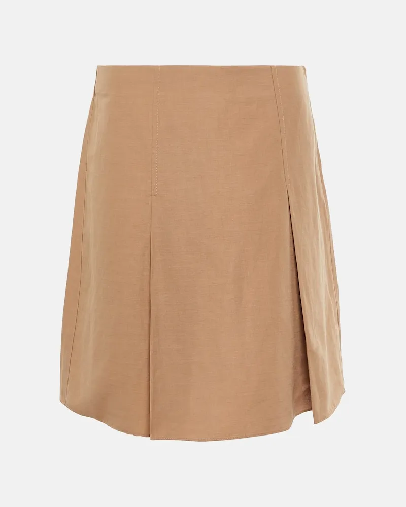 Vince Minirock aus einem Baumwollgemisch Neutral