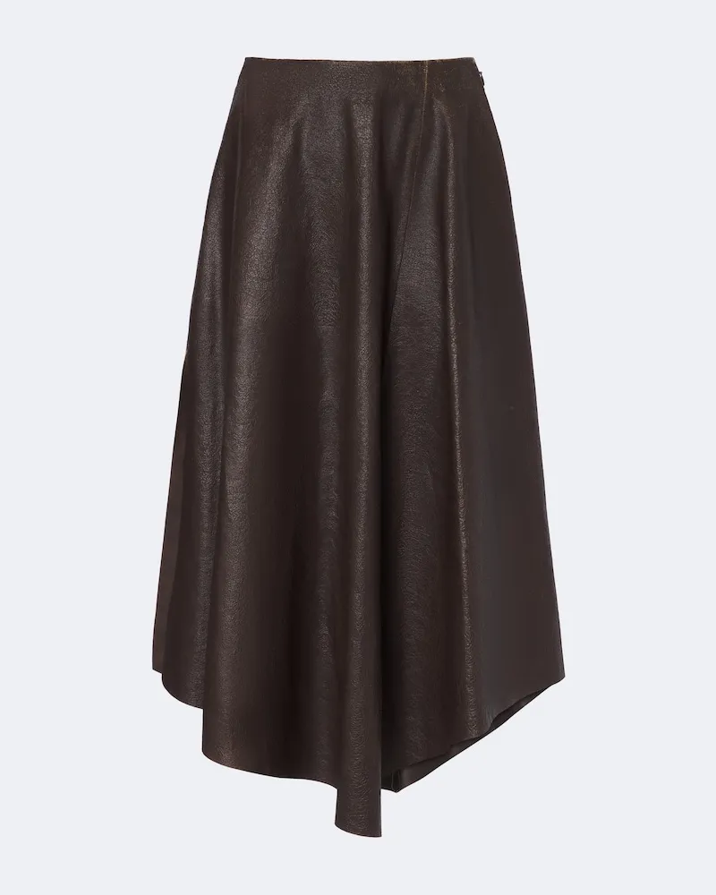 Ralph Lauren Midirock Cecilie aus Leder Braun