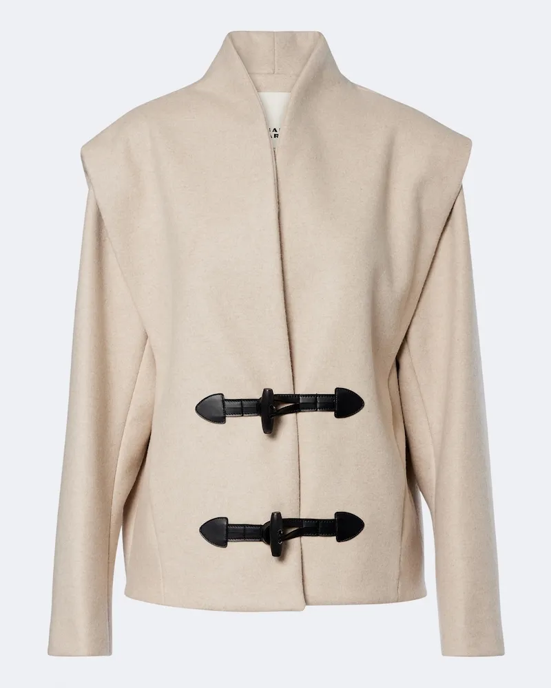 Isabel Marant Jacke Toria aus Wolle und Cashmere Beige