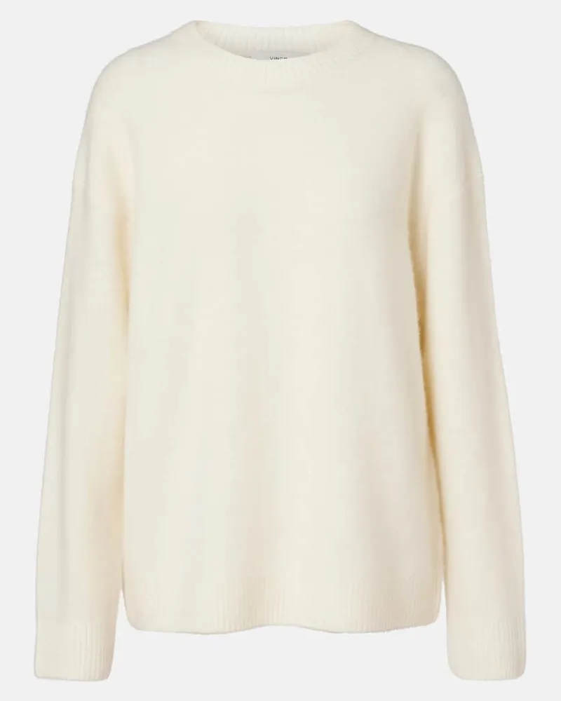 Vince Pullover aus Kaschmir Weiß