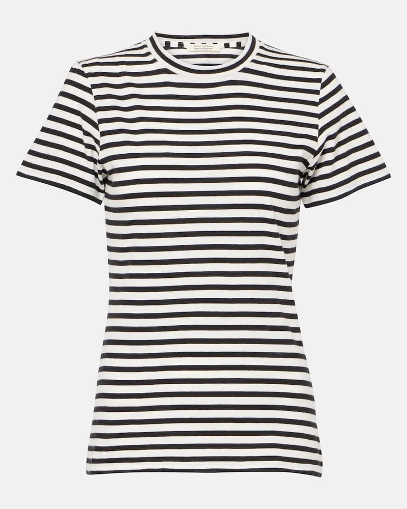Nili Lotan T-Shirt Mariela aus Baumwoll-Jersey Schwarz