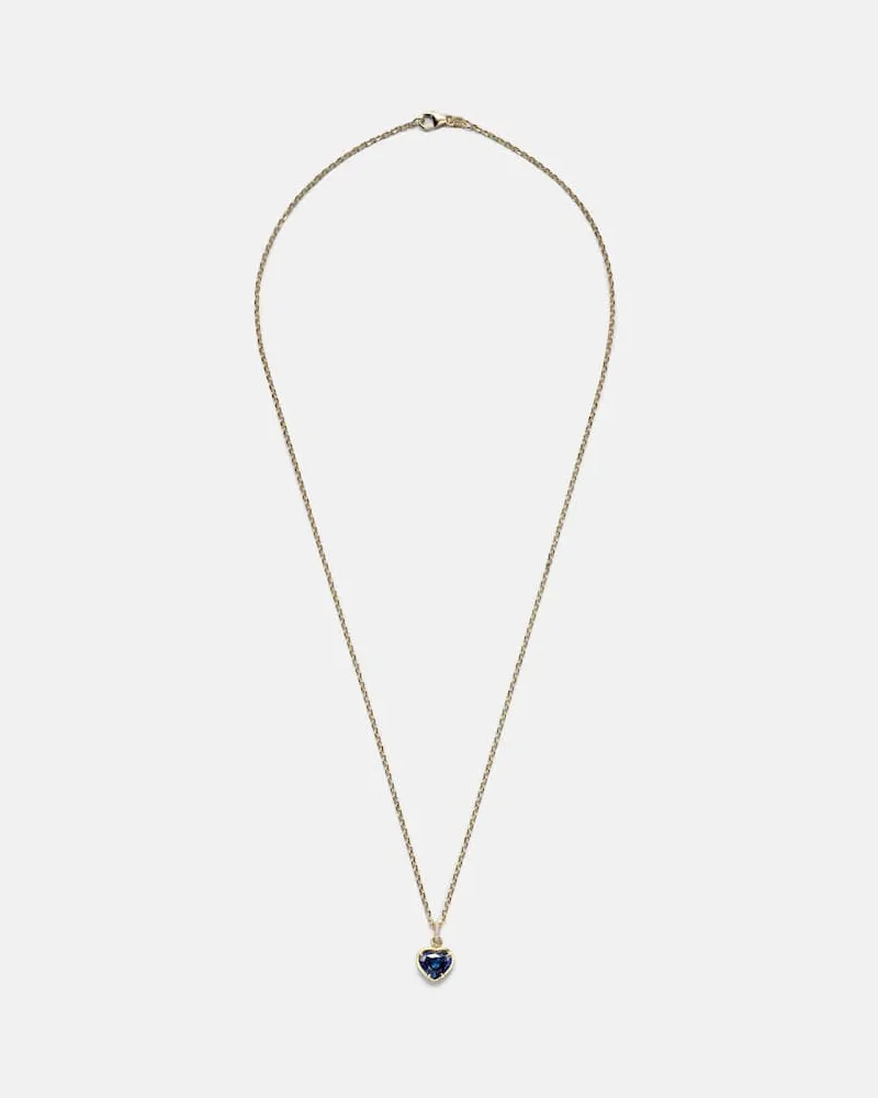 ANITA KO Halskette aus 18kt Gelbgold mit Diamanten und Saphir Gold