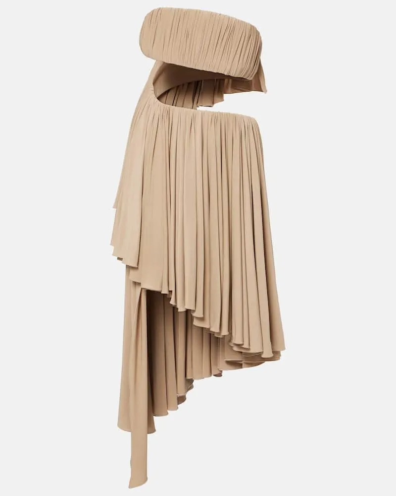 Alaïa Alaïa Minikleid aus Jersey Beige
