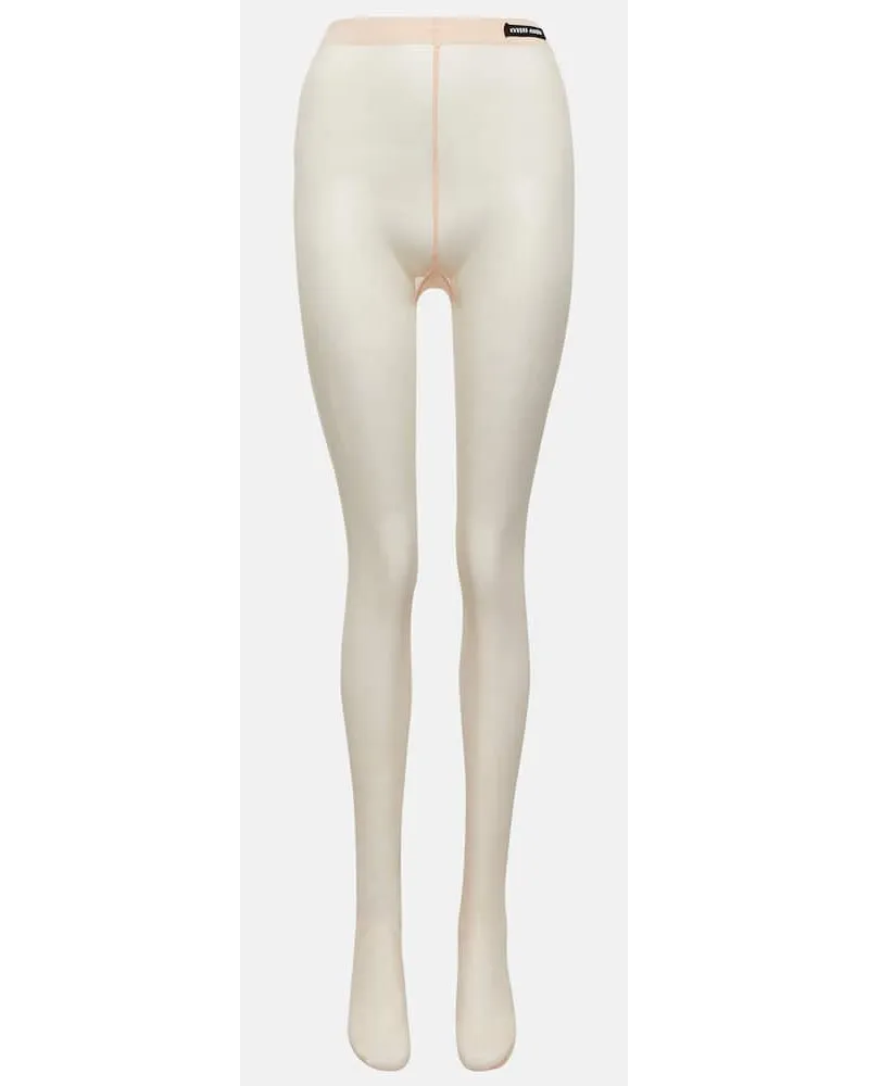 Miu Miu Strumpfhose Orange