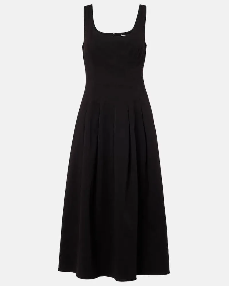 Proenza Schouler Midikleid Shelby aus einem Baumwollgemisch Schwarz