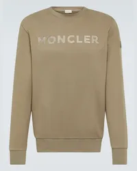 Moncler Sweatshirt aus Baumwolle Braun