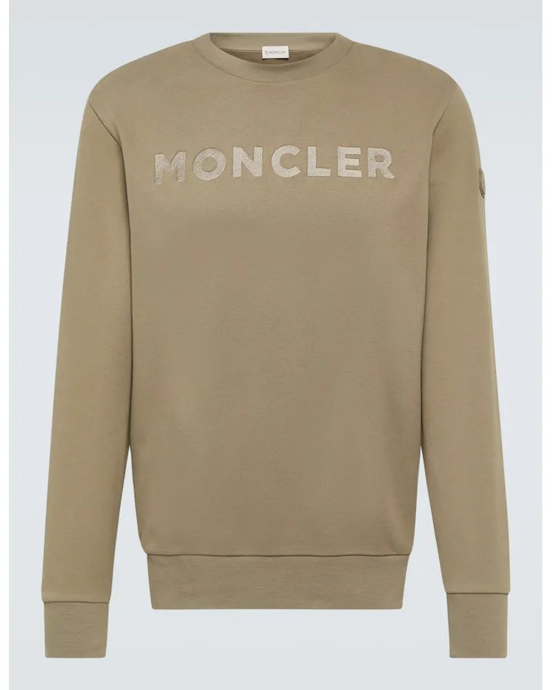 Moncler Sweatshirt aus Baumwolle Braun