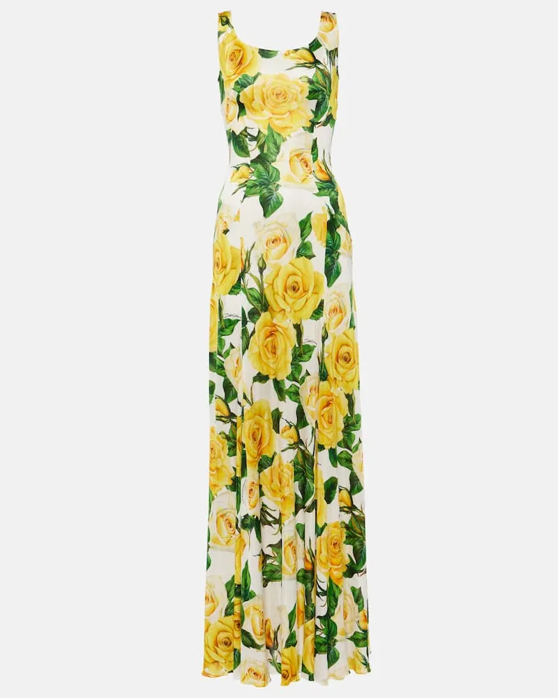 Dolce & Gabbana Maxikleid Weiß