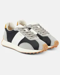 TOD'S Sneakers Runner aus Leder Grau